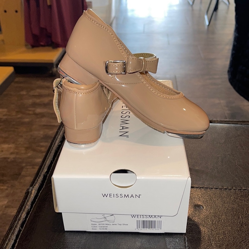 W700 weissman Mary Jane tap shoe color: caramel size: 12.5 CM